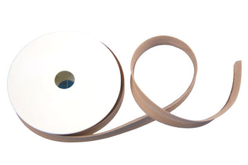 1 m Schrägband Baumwolle, 18 mm, gefalzt, camel
